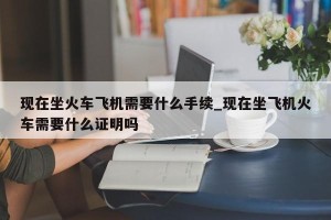 现在坐火车飞机需要什么手续_现在坐飞机火车需要什么证明吗
